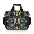 thumbnail image 7 of FORMRS Insulated Cooler Bag 24 Cans Capacity Soft Leakproof Lunch Box with Side Pockets, Brown Mystical Owls, 7 of 7
