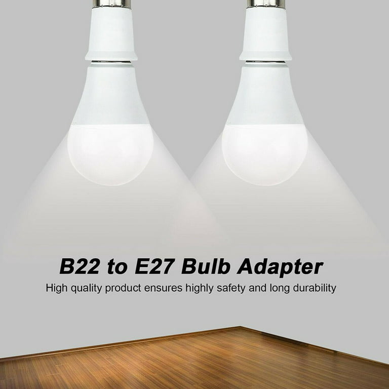 10pcs Bc B22 à Es E27 Adaptateur Baïonnette Cap Edison Vis Ampoule
