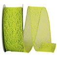 thumbnail image 1 of Reliant Ribbon 90411W-204-40J 20.5 in. 25 Yards Web Natural Wired Edge Ribbon, Lime, 1 of 1