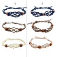 thumbnail image 1 of Natural Quartz Stone String Bracelet Handwoven Bracelet Rope Net Pocket Empty Stone Holder Bracelet for DIY Jewelry Brown Single net 1 Single net 1, 1 of 4
