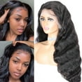 thumbnail image 4 of 360 Lace Front Human Hair Wigs Body Wave Wigs HD Lace Front Human Hair Wigs Brazilian Hair Wig Pre Plucked With Baby Hair 150% Density Body Wave Wigs for Black Women 12inch Natural Color, 4 of 7