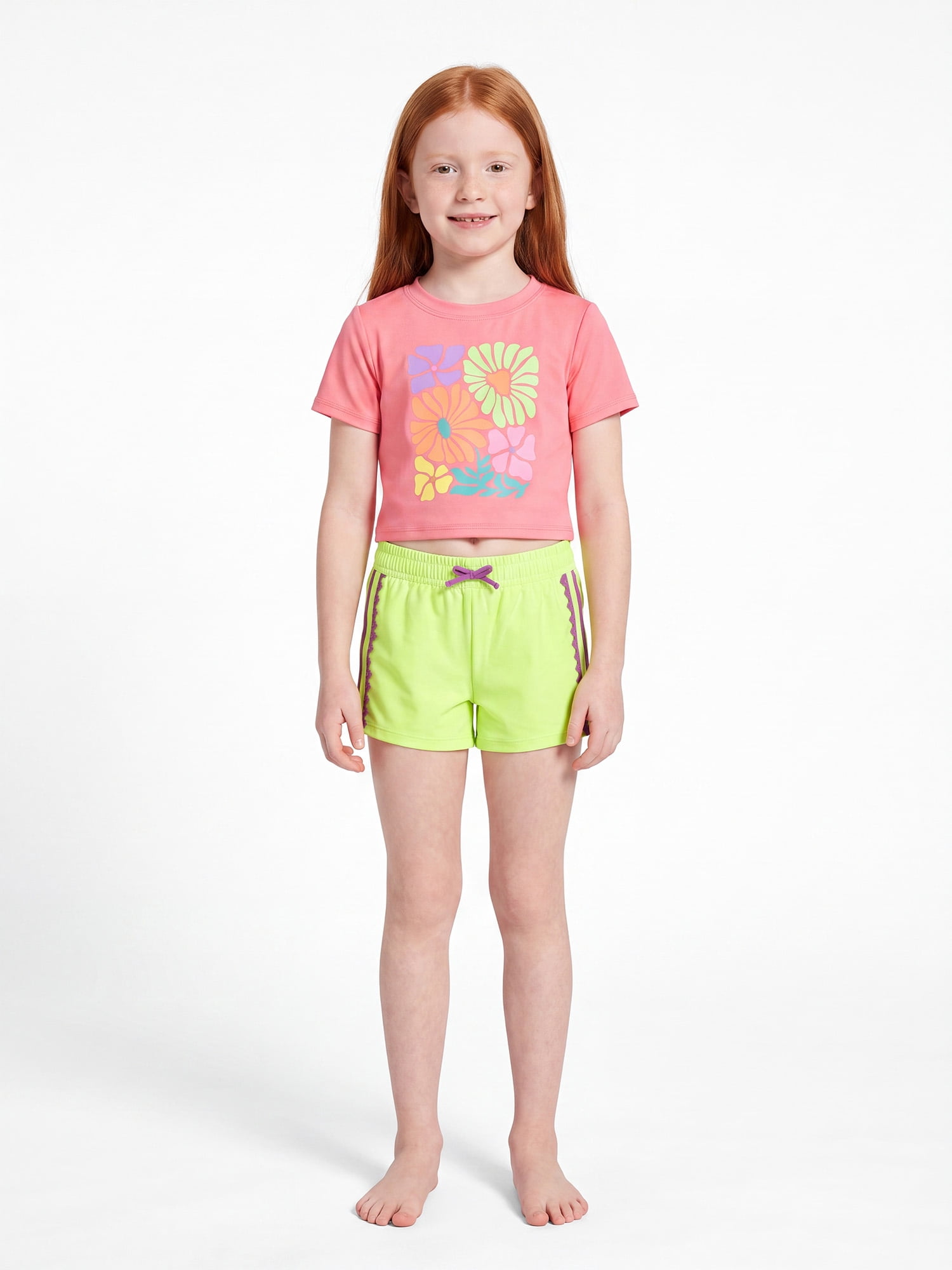 Ocean Gear Girls Coverup Swim Shorts, Sizes 4-18