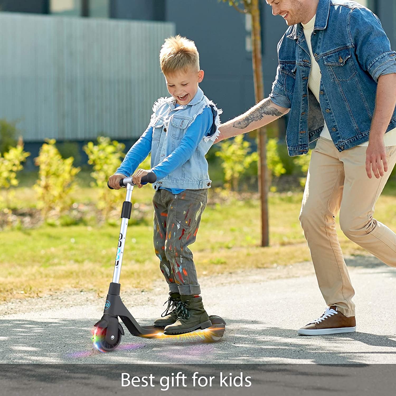 GYROOR Electric Scooter for Kids, Teens, Boys and Girls with Lightweight and Adjustable Handlebar, H30 Kids Electric Scooter with Rechargeable Battery, 6 MPH Limit-Best Gift for Kids! - image 5 of 10