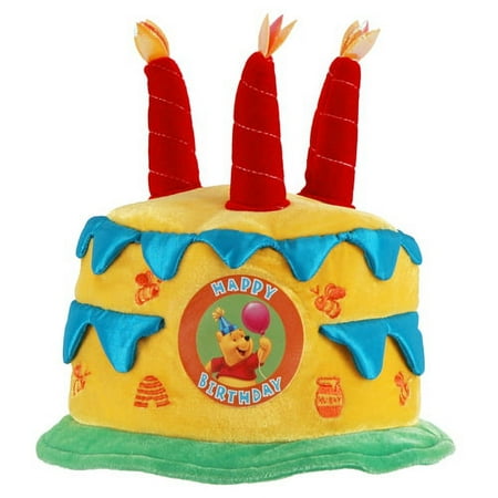 Winnie the Pooh Happy Birthday Plush Cake Hat (1ct)