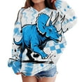 thumbnail image 3 of Byoo Kids Boys & Girlstie Dyed Dinosaur Hoodie Long Sleeve Hooded Sweatshirt Pullover Top, 3 of 6
