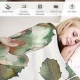 thumbnail image 3 of Autua Flowers Leaves Buds Warm Lightweight Blanket Soft Fleece Throw Blanket Living Room Sofa Decor All Seasons Bed Gifts 60x80in, 3 of 6