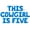 Blue, variant on Letter Balloons - THIS COWGIRL IS FIVE 16" Inch Alphabet Letters Foil Mylar Balloon 5th Birthday Party Banner (Silver)