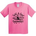 thumbnail image 3 of Inktastic Just a Girl Who Loves Gymnastics Youth T-Shirt, 3 of 5