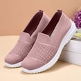 thumbnail image 5 of Willtoo Orthopedic Shoes for Women Slip on Walking Shoes Nurse Shoes Arch Support Wide Width Work Sneakers Pink 8 Wide, 5 of 6