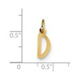 thumbnail image 3 of 14k Yellow Gold Small Slanted Block Initial D Charm, 3 of 4