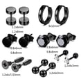thumbnail image 2 of 14 Pcs Boucles d'Oreilles Mode Homme Style Rue Bijoux de Fête Stylés, 2 of 9