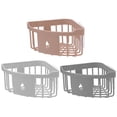 thumbnail image 1 of 3pcs Corner Shower Storage Baskets Sink Organizer Bathroom Shelf Storage Organizer, 1 of 6