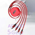 thumbnail image 4 of Data Cable Extendable Fast Charging Multi-function 3-in-1 8Pin/Micro USB/Type-C Mobile Phone Data Line Charge Cord for Home JIKAIX, 4 of 5