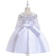 thumbnail image 5 of Vestido Para Niñas, Ropa Para Niñas Pequeñas, Color Sólido, Bordado, Encaje, Manga Corta, Lazo, Vestido De Fiesta De Cumpleaños, Vestidos Para Niños, Blanco Odeerbi LM103-3668, 5 of 9