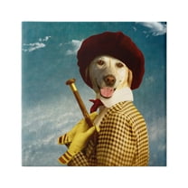 Stupell Industries Lab Dog Dressed Classic Style Clothing Patterned Coat Graphic Art Gallery Wrapped Canvas Print Wall Art, Design by Martine Roch