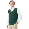 thumbnail image 3 of Classroom School Uniforms Big Kid Sweater Vest 56912, M, Hunter, 3 of 7