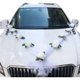 thumbnail image 1 of Juego de decoración de rosas con flores delanteras para coche de boda, suministros de adorno DIY para eventos de fiestas de coches de boda, accesorios para fotos florales de rosas artificial, 1 of 5