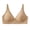 Apricot, variant on Quixlent Women's Deep V-Neck Sports Bra Wireless Push Up Bralette with Adjustable Straps No Underwire Seamless T-Shirt Bra