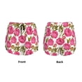 thumbnail image 5 of Lsque Rose Flowers Printed Women's Running Shorts with Liner Pockets,Elastic Quick Dry Workout Athletic Gym Yoga Shorts,Womens High Waist Shorts-X-Large, 5 of 9