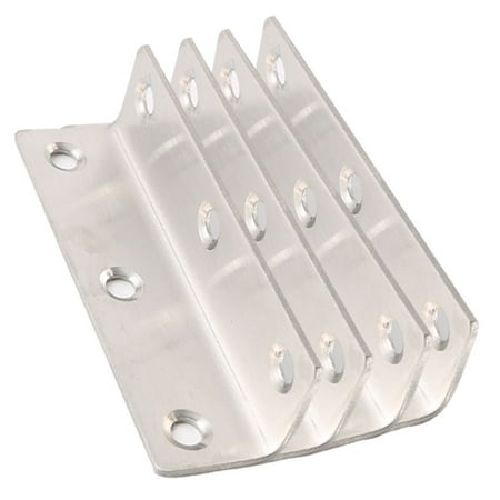 

80x20mm Angle Bracket Metal L Shaped Angle Brackets Corner Brace Fastener Support 4pcs
