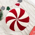 thumbnail image 3 of XIBUFE Christmas Candy Cane Pillow Christmas Throw Pillows Peppermint Pillows Red and White Christmas Decorations Cute Plush Pillow Christmas Decorative Lollipop Pillow for Couch Cushion, 3 of 7