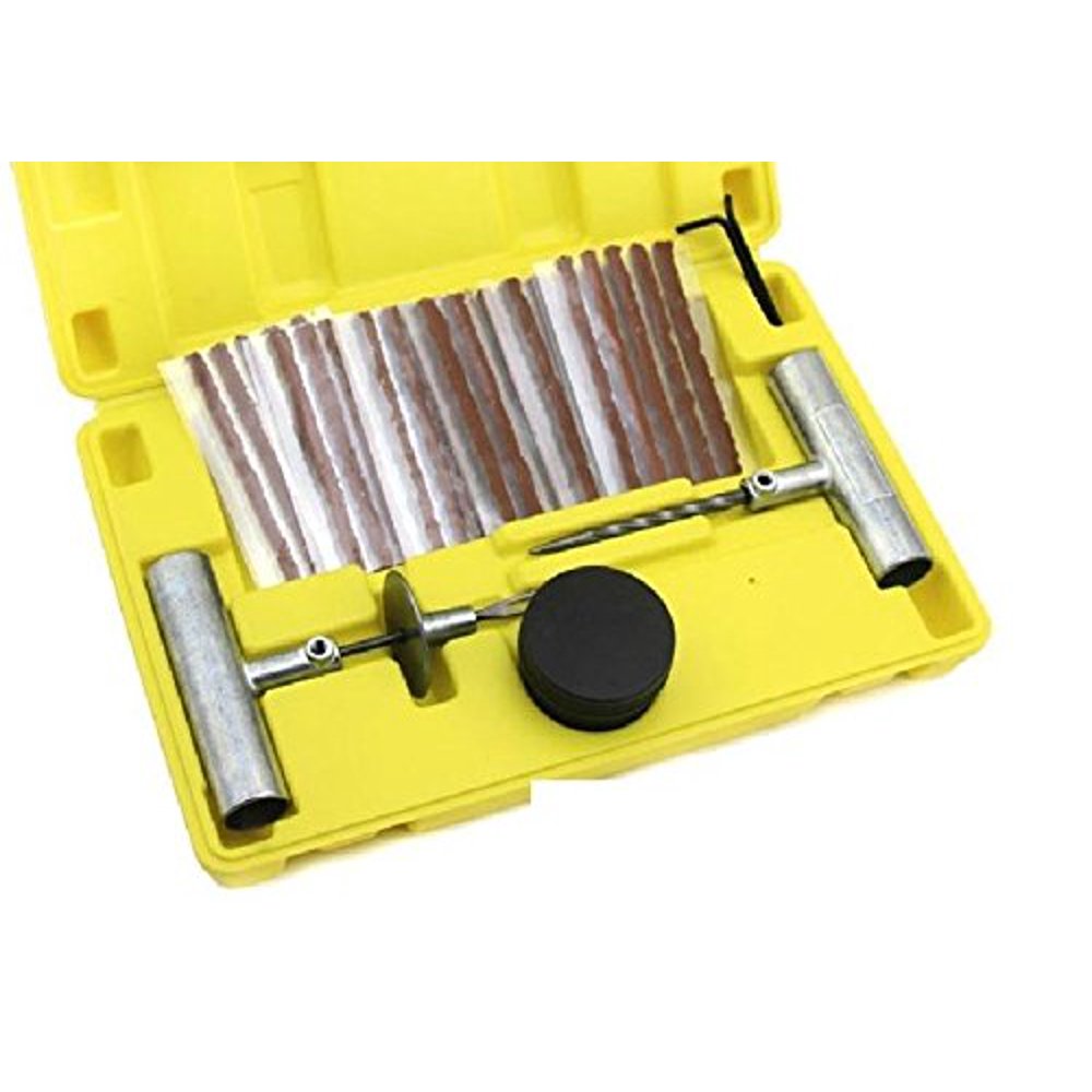New 35pc DIY Flat Tire Repair Kit Car Truck Motorcycle At Home Plug