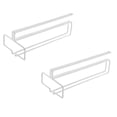 thumbnail image 1 of Oleegame 2PC Hanging Wine Glass Rack Wine Glass Rack Type Wine Glass Storage Rack White, 1 of 2