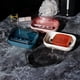 thumbnail image 3 of Jabonera de plástico, 3 piezas Jabonera de viaje portátil Jabonera con tapa Jabonera de plástico impermeable para baño, viajes, camping (blanco roto, rosa, azul oscuro) JAMW Sencillez, 3 of 5