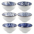 thumbnail image 3 of 6 pcs Ceramic Bowls, Japanese Style Bowl Gift Set, Assorted Dinnerware Serving Bowls for Cereal, Soup, Dessert, Snack, Fruit, Salsa, Soup Bowl Sets, 3 of 9