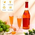 thumbnail image 4 of 150 Pcs Gold Plastic Champagne Flutes - Clear Disposable Crystal Wine Glasses for Wedding Toasting, Party Cocktail Cups, 4 of 14