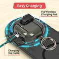 thumbnail image 5 of Vena for AirPods 5/4 Case Cover TPU with Lock & Phone Stand Compatible with Apple AirPods 5th/4th Gen, Supports Wireless Charging, Clear Black, 5 of 8