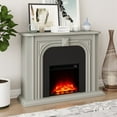thumbnail image 2 of FESTIVO 47.5" Wide Freestanding Fireplace with Realistic LED Flames - Grey, 2 of 6