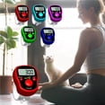 thumbnail image 2 of tredstone Random Color Finger Counter Electronic Handheld with Sensitive Buttons Clicker Finger Ring Golf Digit Stitch Marker Save Power Type 1, 2 of 7