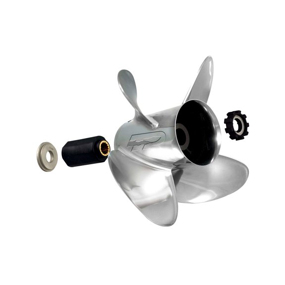 Turning Point Propellers 31432340 Express 4-Blade SS Propellers for 40-150hp Engines with 4.25" GC - 13" x 23", LH EX1/EX2-1323-4L