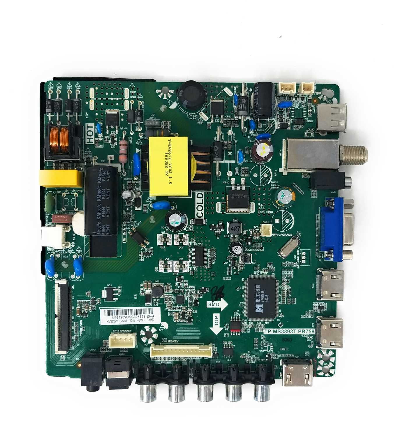 Main Board Tp.Ms3393t.Pb758 E17001Kk Elefw328 For Element Tv Hv320whb