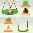 thumbnail image 7 of Infans 660 lbs Kids Metal Swing Set for Backyard 7-in-1 Multifunctional Swing Set, 7 of 7