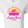 thumbnail image 4 of Inktastic Summer Enjoy the Sunshine Laguna Beach California in Pink Women's T-Shirt, 4 of 5