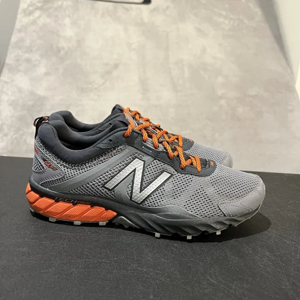 New Balance 610v5 Mens 8 Grey Orange MT610LO5 Running Athletic Sneakers