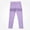 Purple, variant on WAVSUF Girls Cute Leggings Soft Stretchy Shiny Finish Elastic Waist Fall Daily Casual Pants Pink 7-8