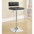thumbnail image 2 of Bowery Hill Tabouret de Bar Réglable en Touffeté en Chrome et Noir, 2 of 2