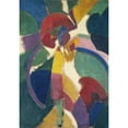 thumbnail image 2 of Robert Delaunay 11x14 Black Ornate Wood Framed Double Matted Museum Art Print Titled: Woman with a Parasol (1913), 2 of 5