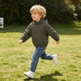 thumbnail image 7 of Mifsaly Boys Hooded Windbreaker Lightweight Full Zip Active Jackets Kids Solid Color Casual Outdoor Play Coats with Pockets for School And Travel, 7 of 7