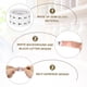 thumbnail image 3 of Uxcell 1000 Pcs 0.5" Etiquetas de Inventario de Letras T Stickers Redondos, 3 of 7