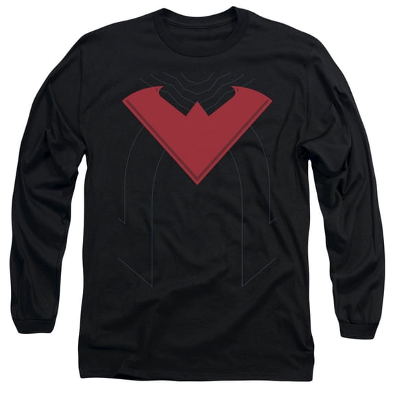 Batman Nightwing 52 Costume Long Sleeve Adult 18/1 T-Shirt Black
