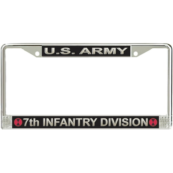 U.S. Army 7th Infantry Division License Plate Frame