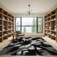 thumbnail image 2 of ODIKA 8'x10' Machine Washable Non-Slip Area Rug, Industrial Black High Traffic Rug, Black, 1009518, 2 of 7