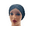 BLACK, variant on Black Zebra Turban Head Wraps for Women - Urban Fashion Hair Cover with Pre-Tied Twisted Braid - Breathable Headwrap Scarf for Stylish Women
