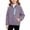 Purple, variant on Fesfesfes Kids Unisex Fleece Zip-Up Jacket Stand Collar Warm Lightweight Outdoor Coat with Zippered Chest Pocket for Boys Girls Ages 3-15 Years