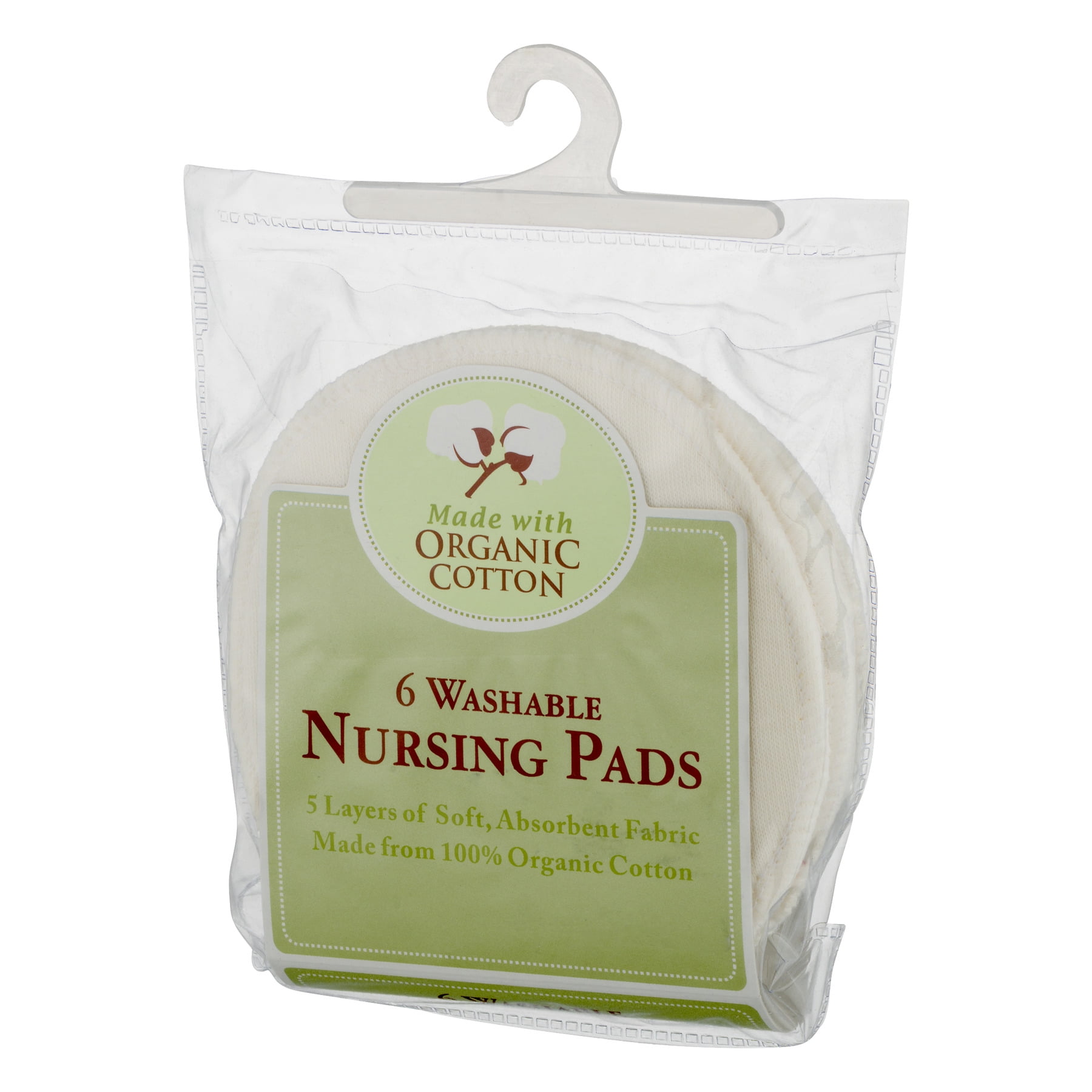  TL Care Nursing Pads Made with Organic Cotton, Natural Color,  6 Count : Nursing Bra Pads : Baby