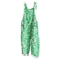 thumbnail image 2 of OVBMPZD Floral Casual Jumpsuits for Women Wide Leg Strap Green Pockets Fall Baggy Jumpsuits Rompers for Women 2025 4XL, 2 of 5